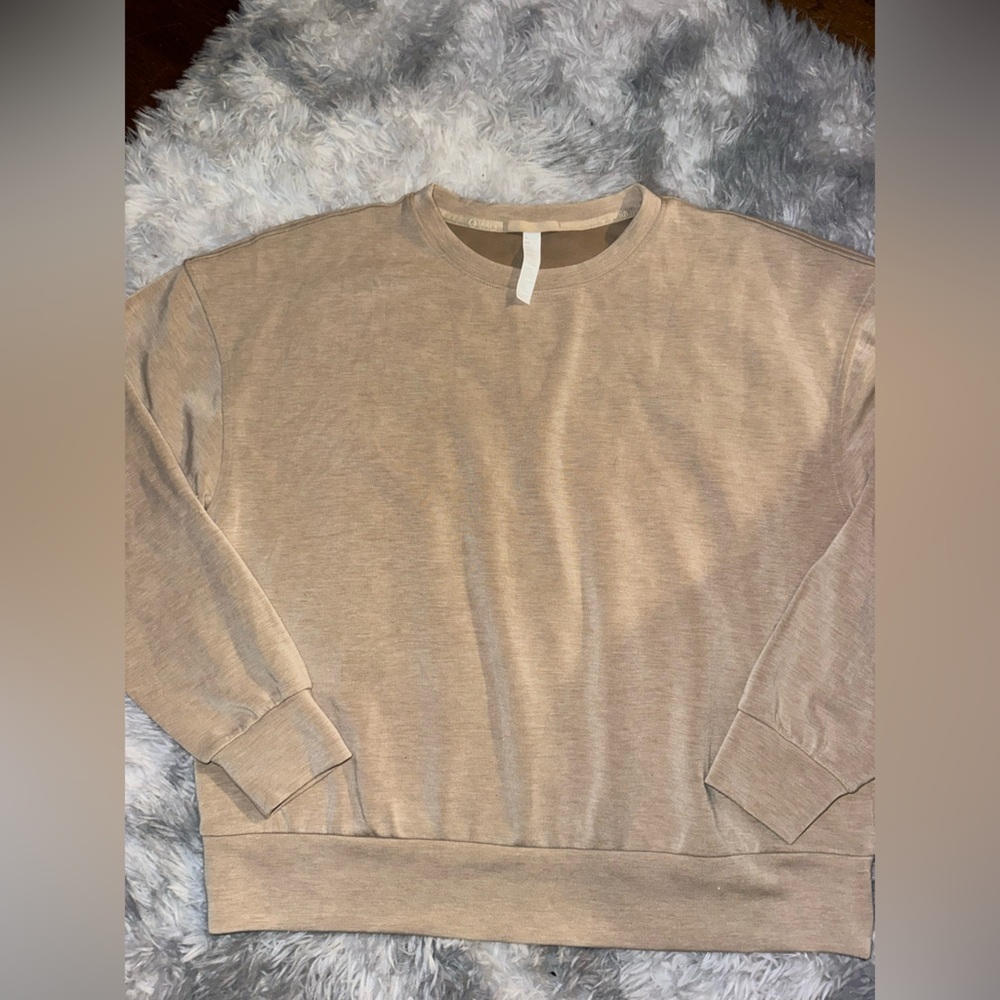 ZELLA Beige Modal Crewneck Sweatshirt - EUC Medium